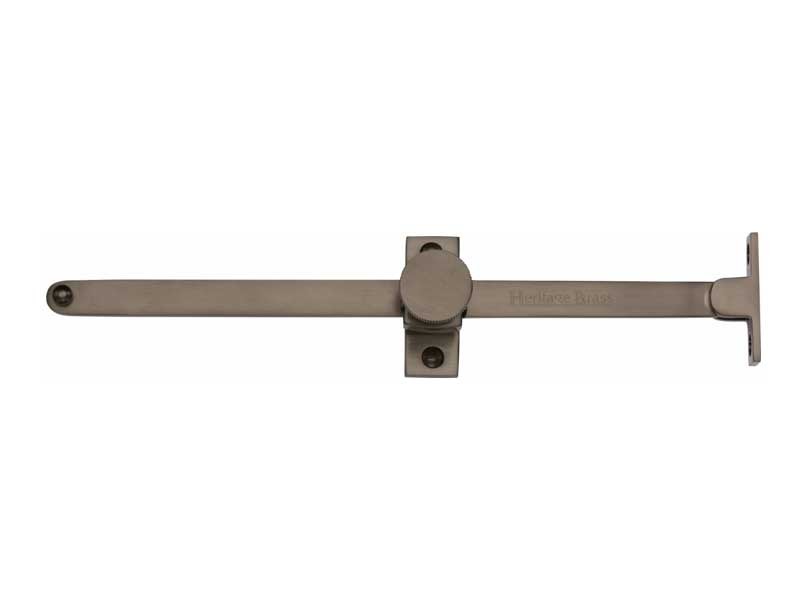 Heritage Sliding Casement Stay V991 Matt Bronze Broughtons Lighting