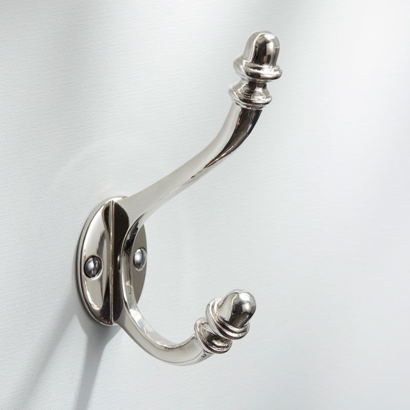 Triple Door Hook Polished Brass - Broughtons Lighting & Ironmongery