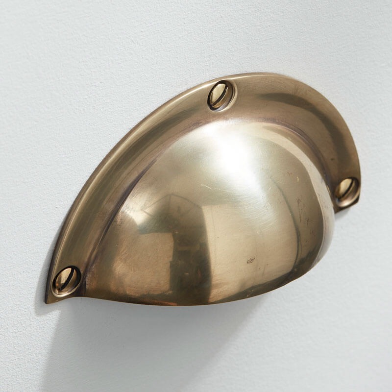 Classic Drawer Pull Renovated Brass Broughtons Lighting And Ironmongery 9387