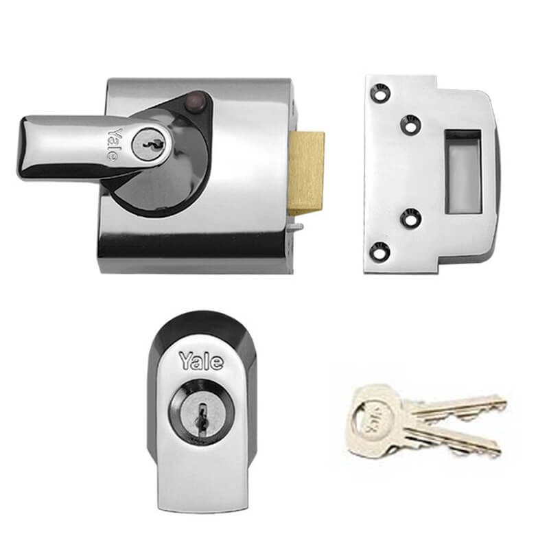 Yale British Standard Rim Lock Brass Finish - Broughtons Lighting ...