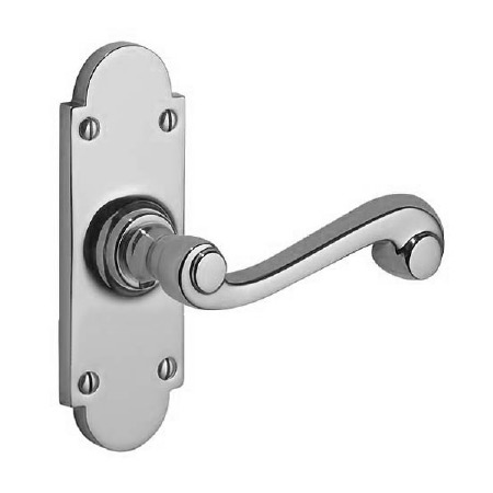 Victorian Constable 606 Door Handles Polished Chrome