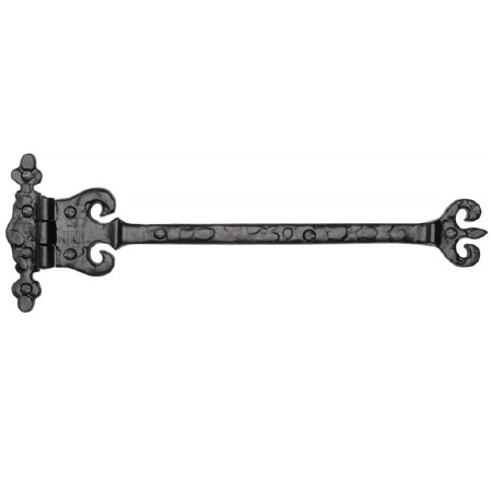 Heritage Tudor Leaf Hinge TC415 Black Ironwork