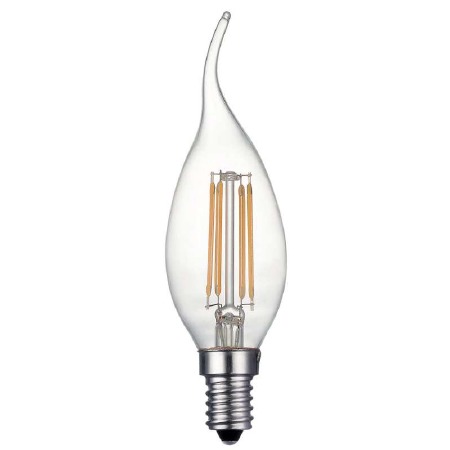 Twisted Candle Bulb SES/E14 4W LED Dimmable
