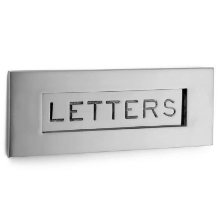 Croft Letter Plate 6355 305mm Polished Chrome
