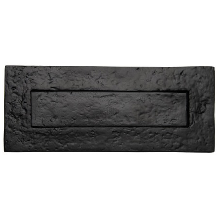 Heritage Tudor Letter Plate TC365 254mm Black Ironwork