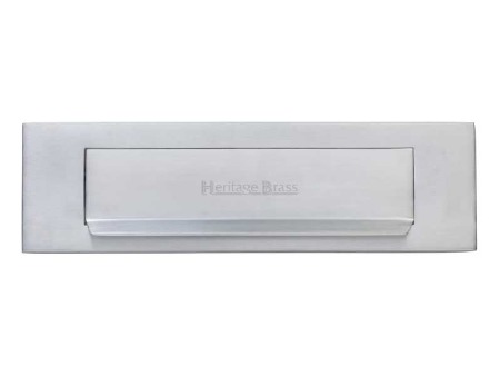 Heritage Letter Plate Gravity Flap V842 11" Satin Chrome