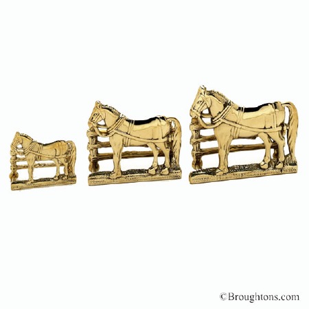 Lge Horse Letter Brass