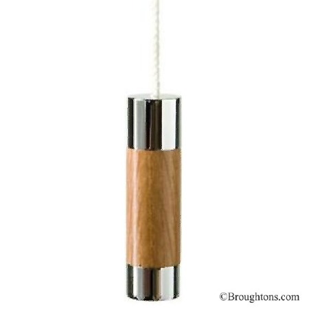 Cord Pull Wood and Chrome