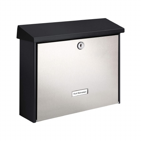 London 6867 Post Box Black & SS