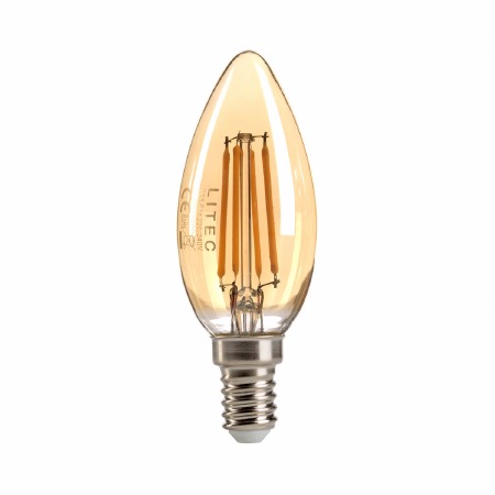 Candle Amber 4W LED E14/SES