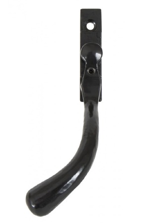 From The Anvil Large Peardrop Espag Window Handle Black