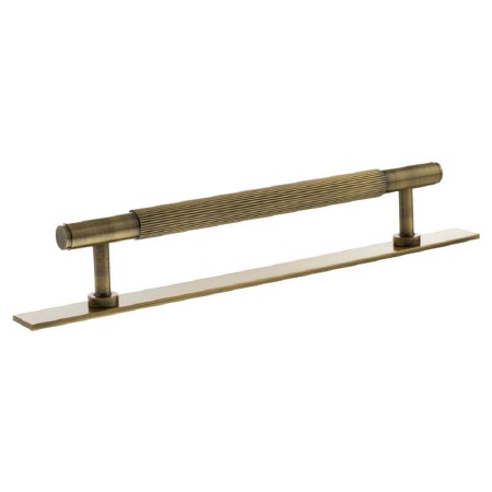 Battersea Linear Cabinet Pull with Backplate 160mm Antique Brass