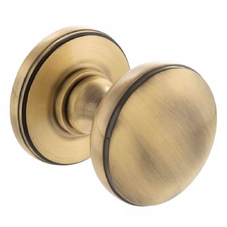 Millhouse Edison Mortice Knob Antique Brass
