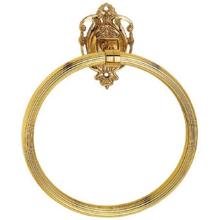 Milano Towel Ring Polished Brass