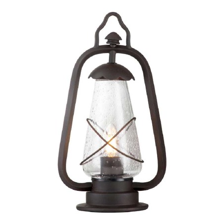 Elstead Miners Pedestal Lantern Light