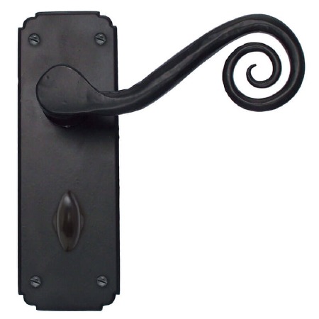 From The Anvil Monkeytail Bathroom Levers Black