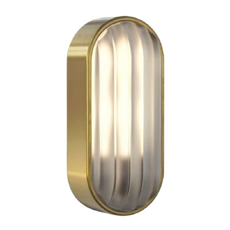 Montreal Coastal Bulkhead Wall Light PVD Brass