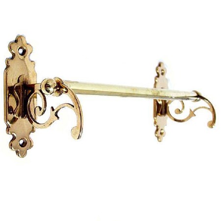 Monza Towel Rail Polished Brass 30cm