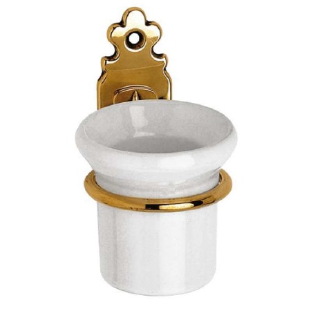Monza Toothbrush Holder Polished Brass