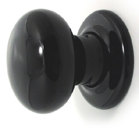 Porcelain Door Knobs Black