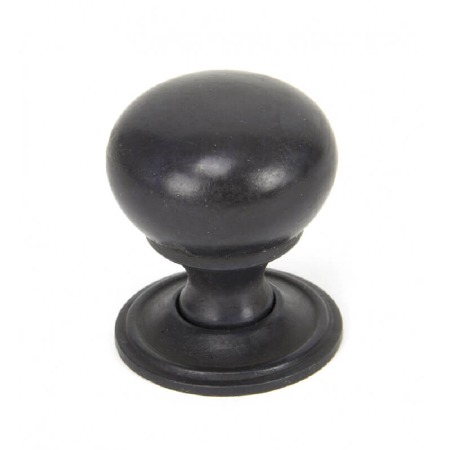 From The Anvil Mushroom Cabinet Knob Aged Bronze Small