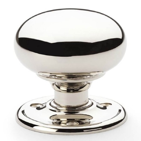 Kershaw Mushroom Door Knob 51mm Polished Nickel