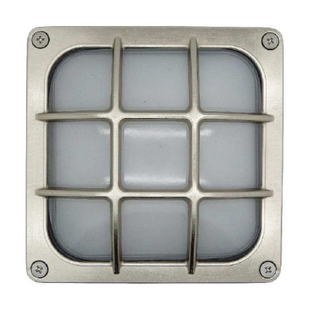 Navigator Square Bulkhead Light Satin Nickel