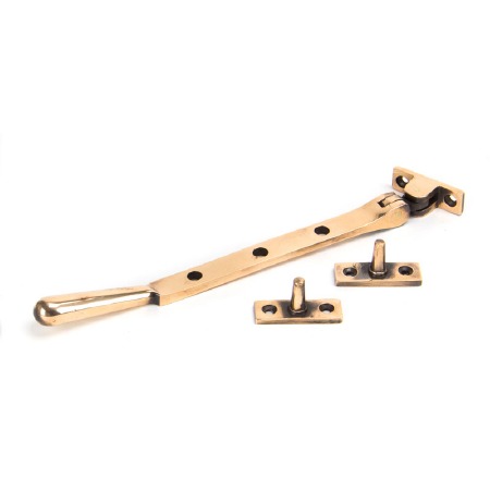 From The Anvil Newbury Window Stay 8" Polished Bronze