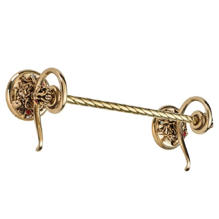 Oceano Towel Rail 70cm Polished Brass