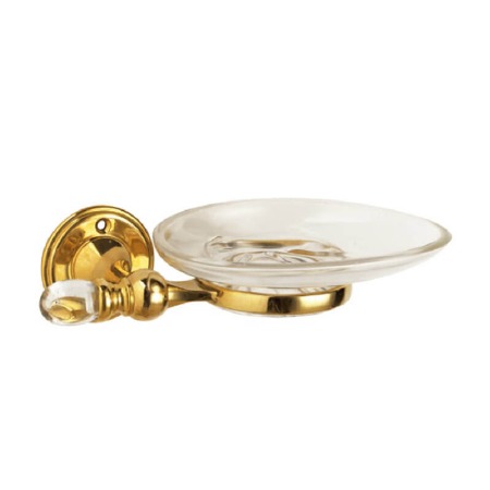 Olive Soap Dish Polished Brass