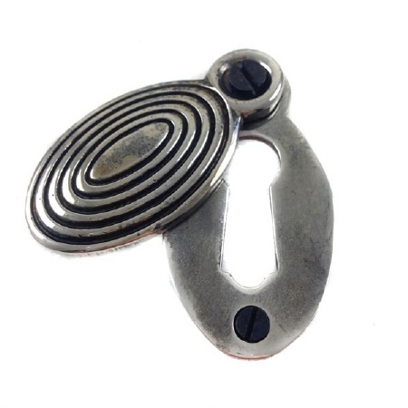 Oval Beehive Escutcheon Antique Nickel