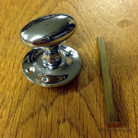 Aston Oval Thumb Turn Only Polished Chrome