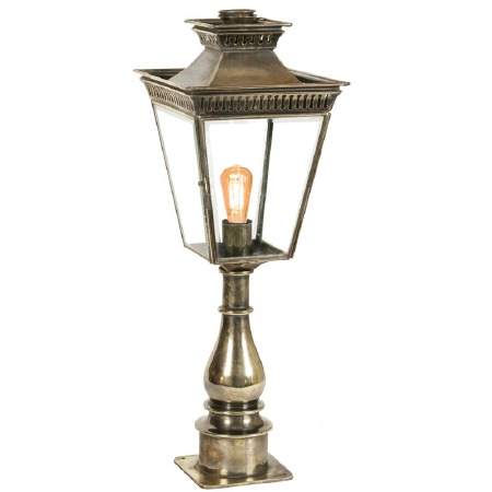 Pagoda Pillar Tall Lantern Renovated Brass