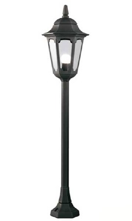 Elstead Parish Pillar Lantern Light Black