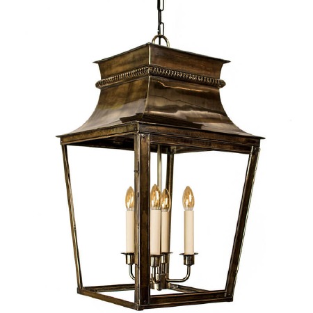 Parisienne Lantern Extra Large - Renovated Brass