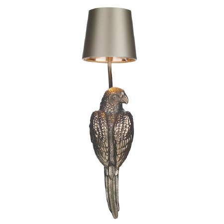David Hunt Parrot Wall Light Right Hand Bronze