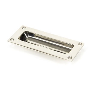 From The Anvil Period Flush Pull Handle Polished Nickel