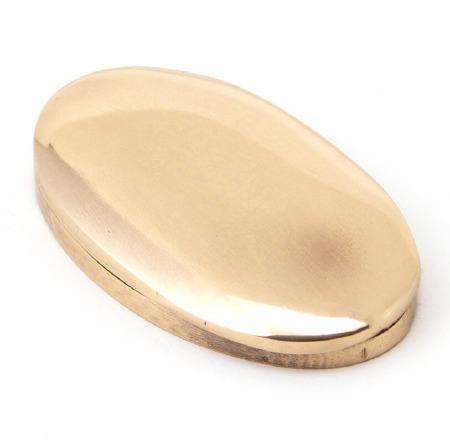 From The Anvil Period Oval Covered Escutcheon Polished Bronze