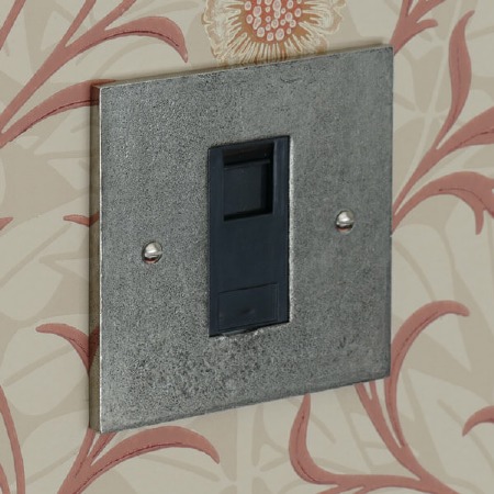 Pewter RJ45 Socket CAT 5 Real Pewter