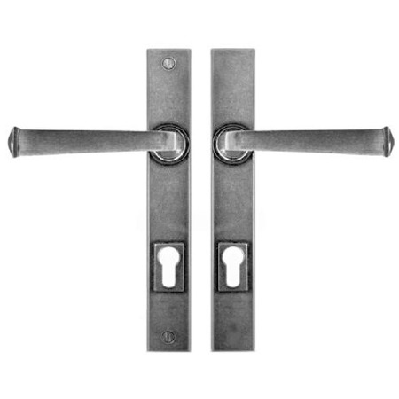 Finesse Allendale Multipoint Entry Door Handles FDMP02 Solid Pewter