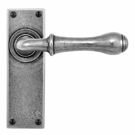 Finesse Derwent Door Handles Latch Plate FD063 Solid Pewter