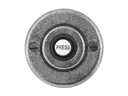 Finesse Solid Pewter Bell Push Circular