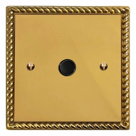 Georgian Flex Outlet Polished Brass Unlacquered