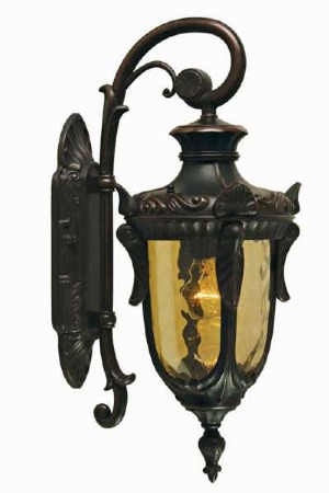 Elstead Philadelphia Outdoor Wall Light Lantern Small, Bronze
