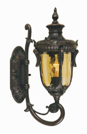 Elstead Philadelphia Outdoor Walll Uplight Lantern Small