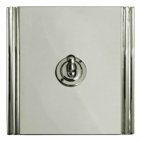 Plaza Dolly Switch 1 Gang Polished Nickel