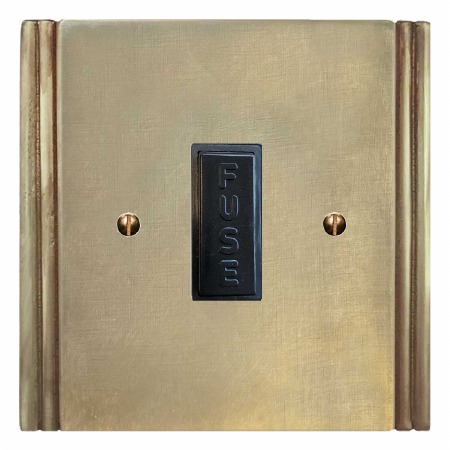 Plaza Fused Spur Connection Unit 13 Amp Antique Satin Brass