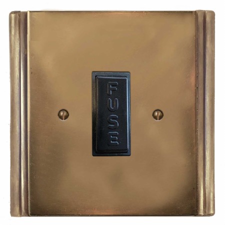 Plaza Fused Spur Connection Unit 13 Amp Hand Aged Brass