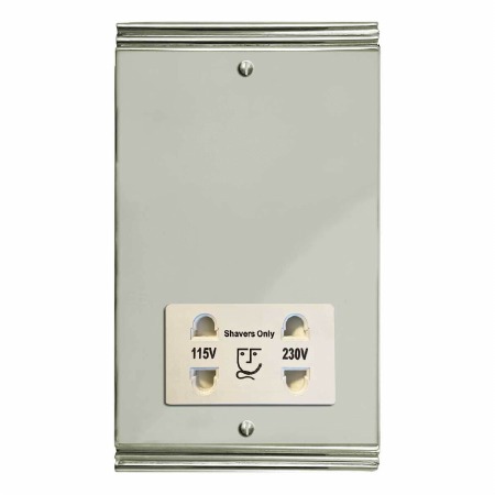 Plaza Shaver Socket Polished Nickel