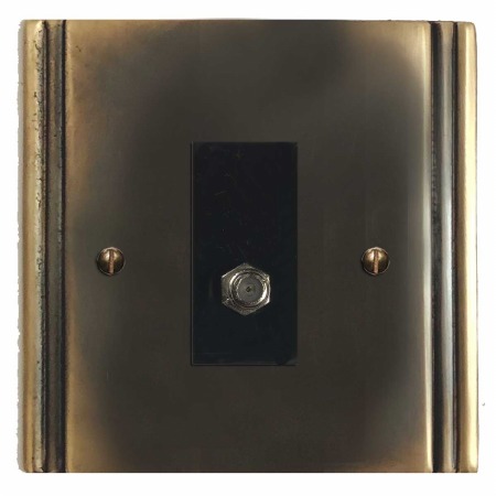 Plaza Satellite Socket Dark Antique Relief